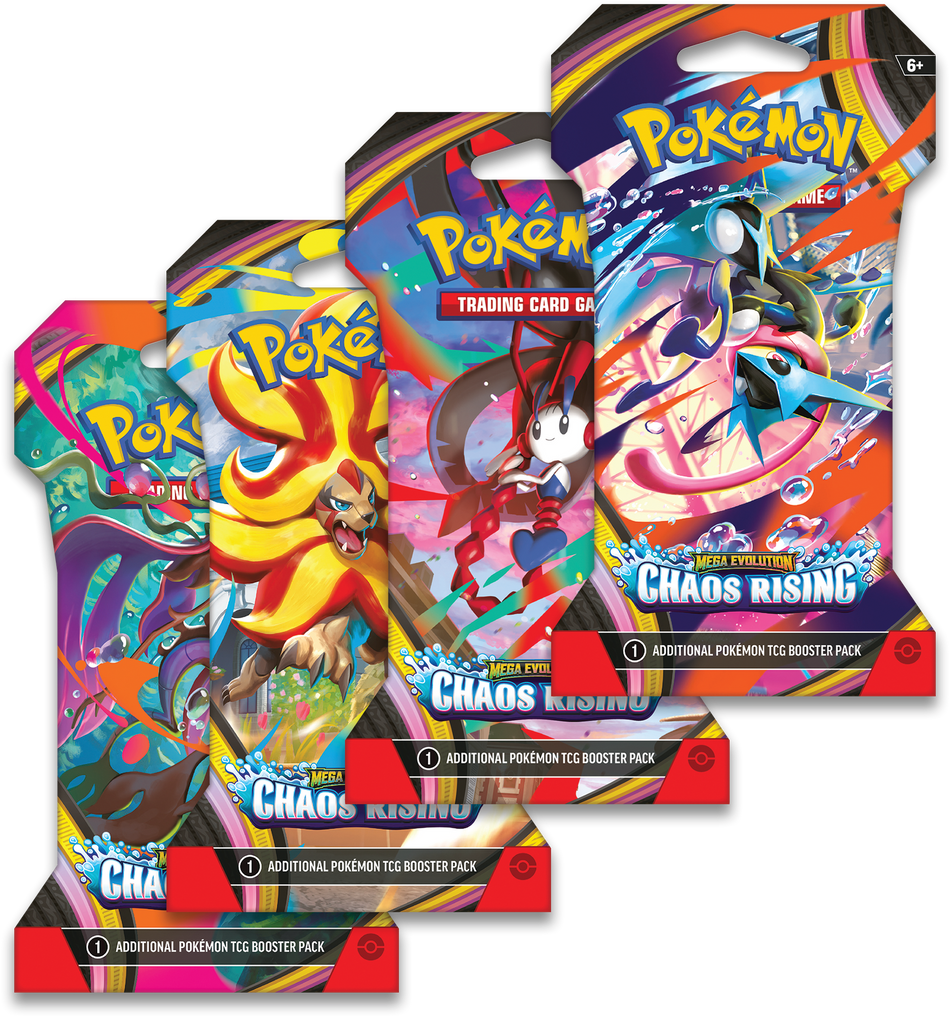 Mega Evolution - Chaos Rising: Sleeved Booster Pack (Inglés)