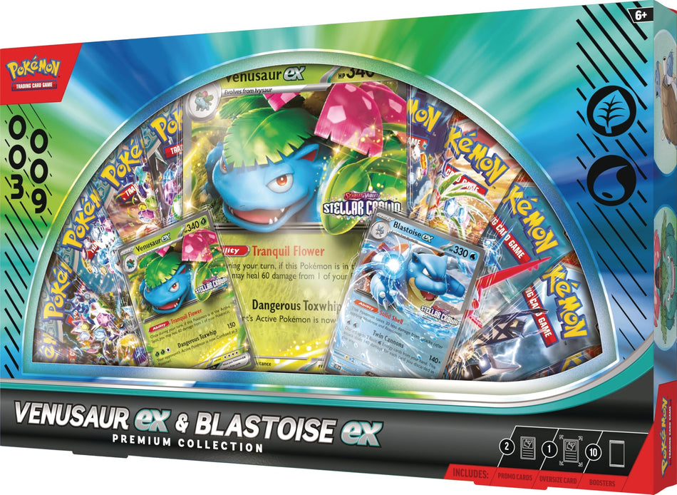[PREVENTA] Premium Boxes - Venusaur ex & Blastoise ex Premium Collection (Inglés)
