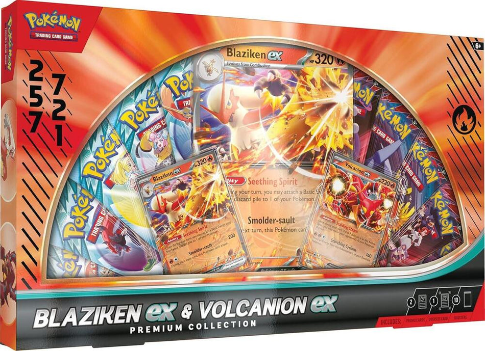[PREVENTA] Premium Boxes - Blaziken ex & Volcanion ex Premium Collection (Inglés)