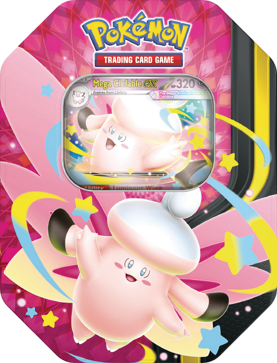 Mega Moonlit Tin - Mega Clefable ex (Inglés)