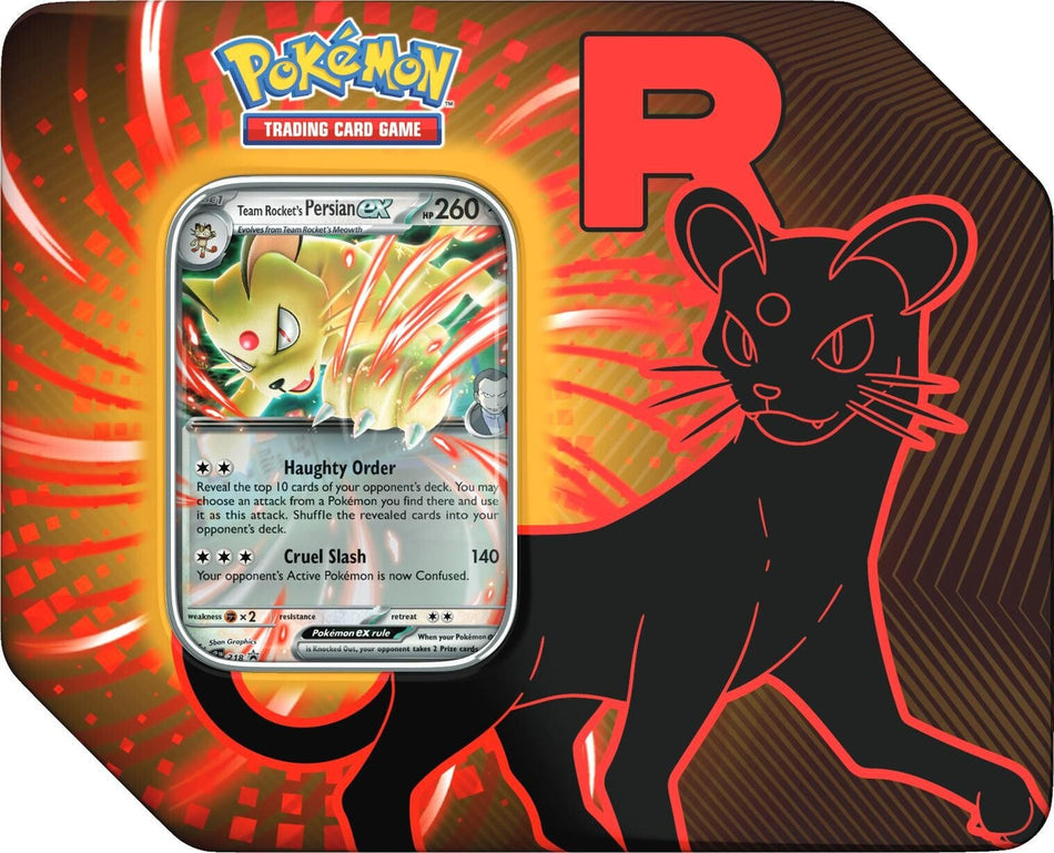 Team Rocket Tin - Persian ex (Inglés)
