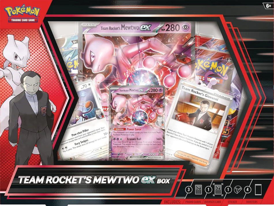 Team Rocket's Mewtwo ex Box (Inglés)