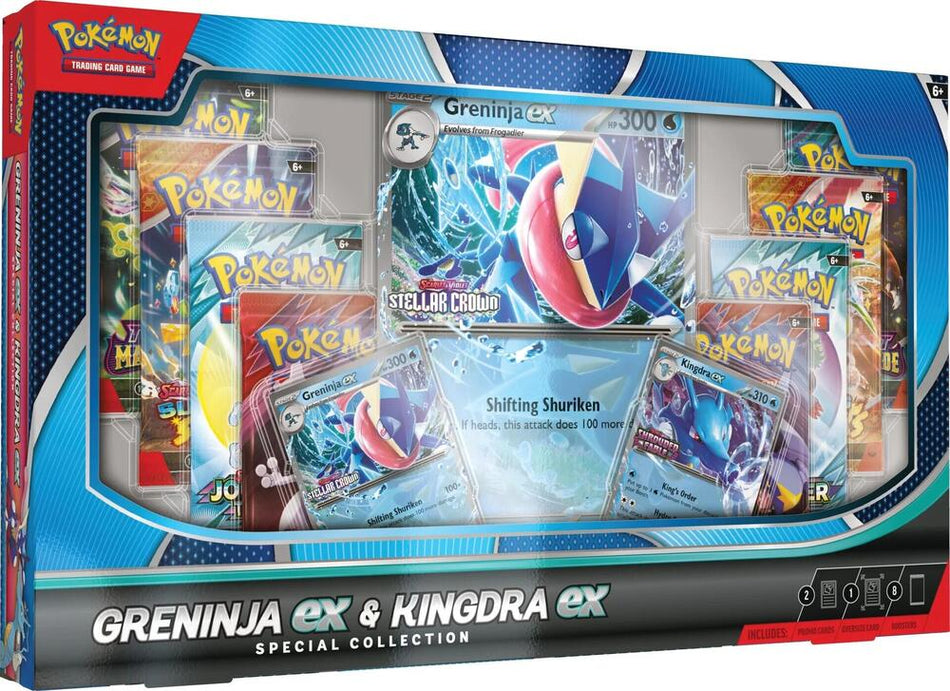 [PREVENTA] Premium Boxes - Greninja ex & Kingdra ex Premium Collection (Inglés)