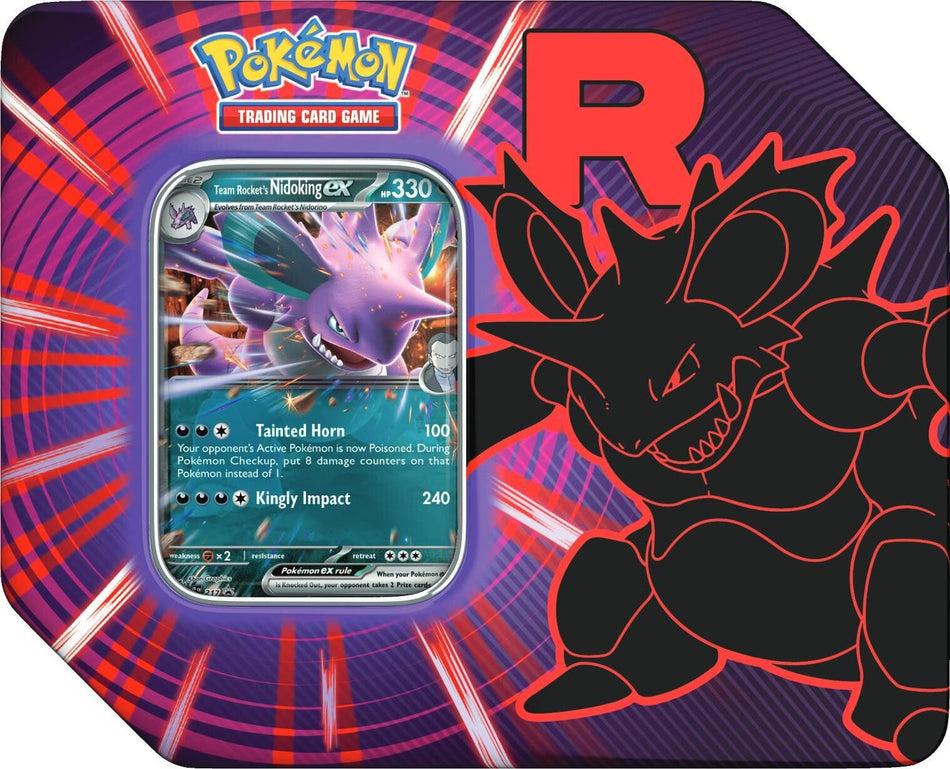 Team Rocket Tin - Nidoking ex (Inglés)