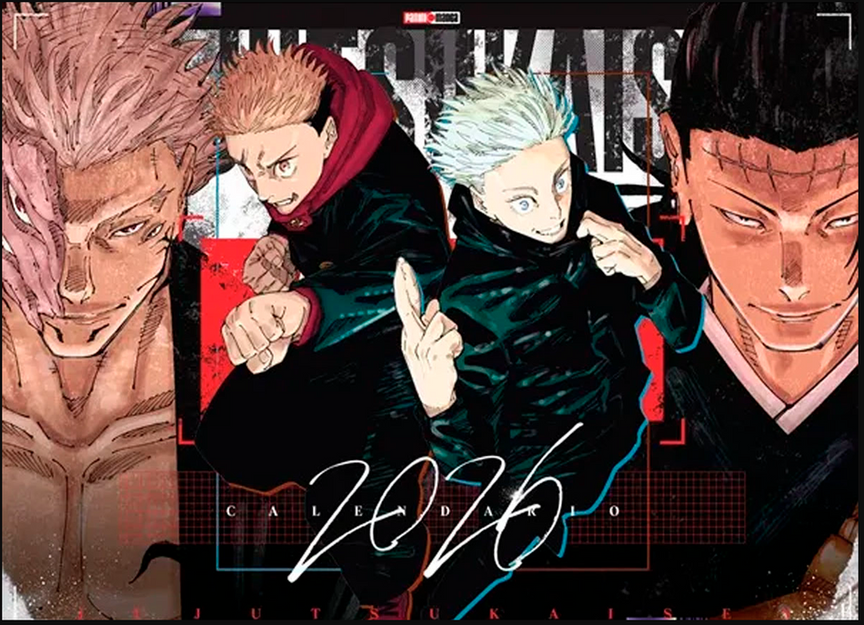 Jujutsu Kaisen - Calendario Pared 2026 (Español)